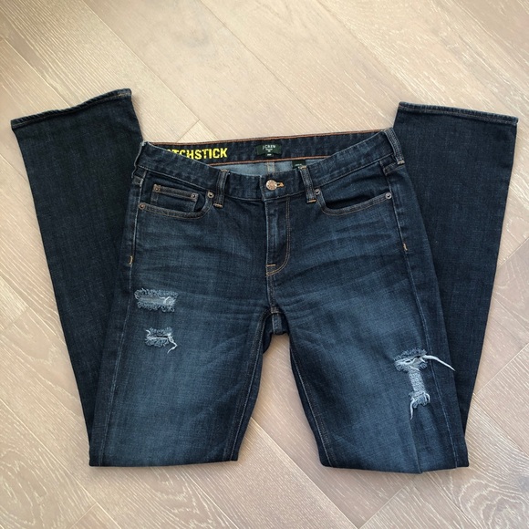 J. Crew Denim - J. Crew Matchstick Straight Leg Jeans Size 28 Dark